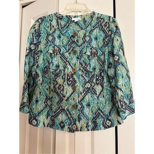 Charter Club 100% Linen Jacket